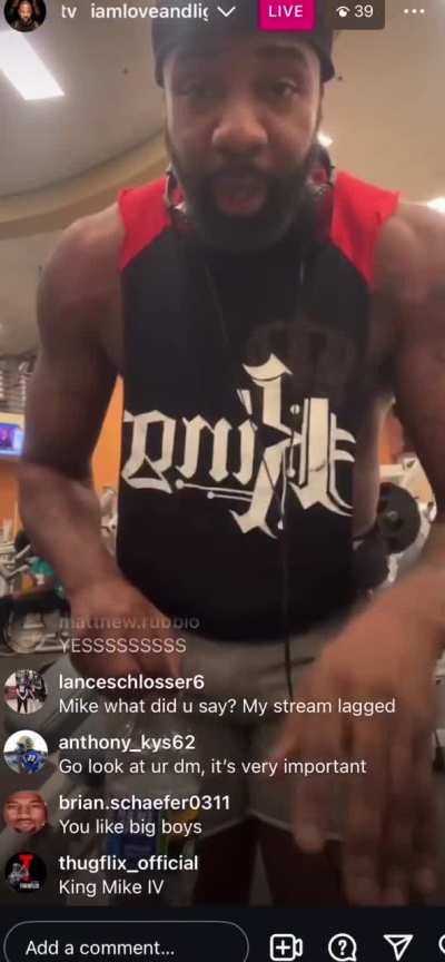 King speaks about dreamybull on his ig live today‼️