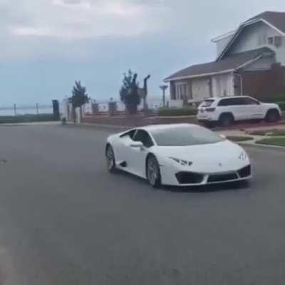 WCGW running over a Lamborghini