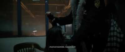 Meghan Ory Punches a Man in the Balls in Dead Rising Watchtower (2015)