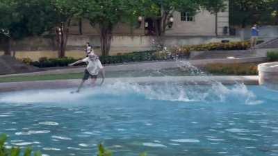 Just something I saw walking past the fountain.