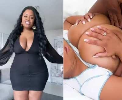 Ebony BBW Edeebeau making use of those huge titties