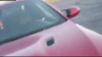 Guy makes his engine shoot a piston out.