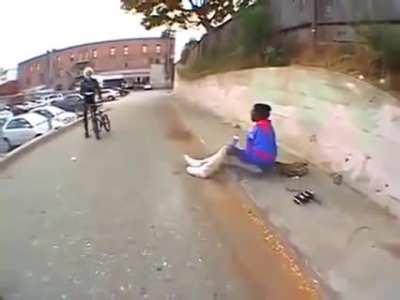 HMFT after a biker lands on my head