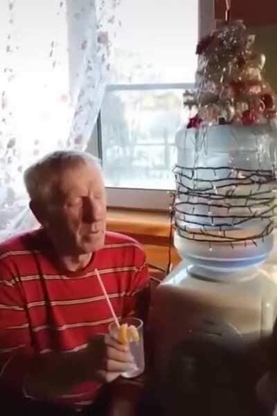 Russian Men know that chilled Vodka is much better than plain old H2o