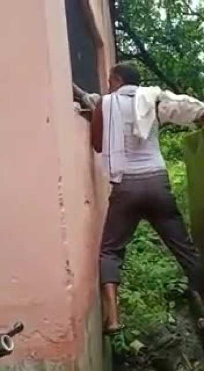 When your friend works at vaccination booth.