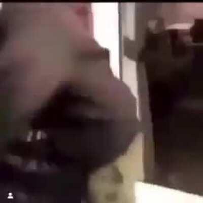 Guy wails after getting beaten for hitting a woman