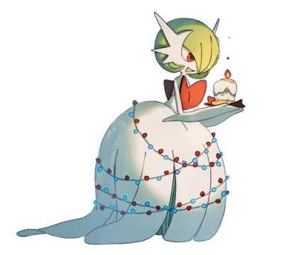 a cute Thicc Mega Gardevoir for Xmas