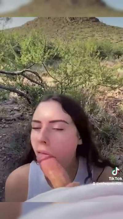 Deepthroat in tiktok?
