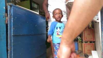 First time seeing a white guy