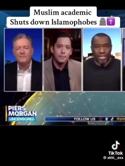 Muslim academic Shuts down Islamophobes