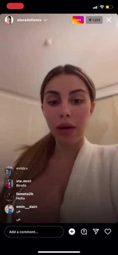 slippin from live just now