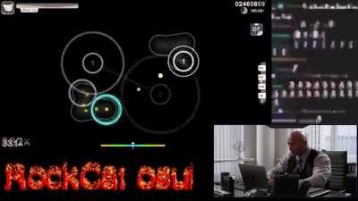 OMG😳😳😳THE ROCK osu! GODMODE !!!