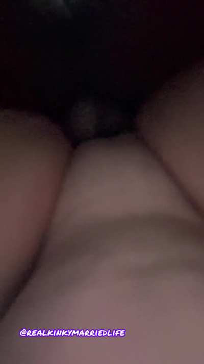 We made sure to record hubby the most beautiful angle of my pussy taking his massive BBC