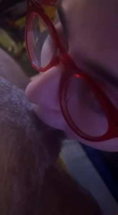 Perfect mirror view of me deepthroating