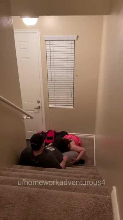 Pizza hut delivery driver was nervous and started telling me he has only been with his two exes so I asked if he wanted to fuck me