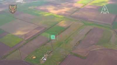 Charlie Company, in cooperation with the 15th Black Forest Artillery Reconnaissance Brigade, hit AA Tor, AA Buk-M3, AA S-300 and CPV using drones and artillery fire. April 2025, Donetsk region.