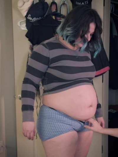 I used to be able to fit in his clothes.