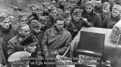 Alman askerlerine dinletilen son radyo yayını:Alman ordusu üstün bir güç karşısında onurlu bir şekilde mahlup oldu