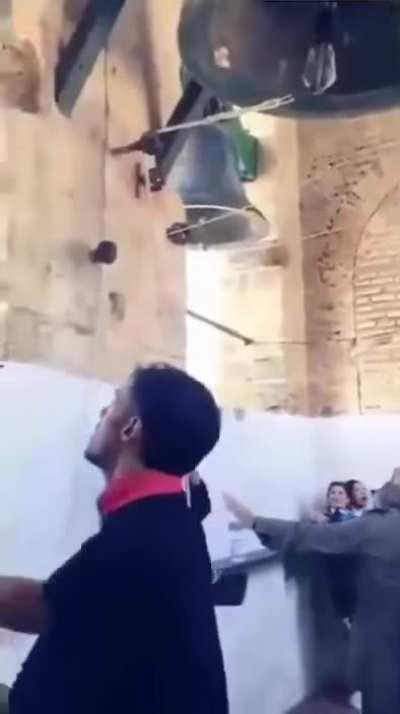 The way they ring these Christmas Bells In Utrera, Spain