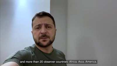 President Zelensky's Latest Address. 20/11/22. Duration 3m30. English Subtitles.