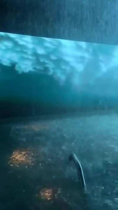 this storm-themed spa room