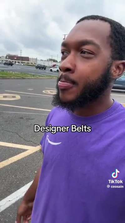 Designer belts back in the day