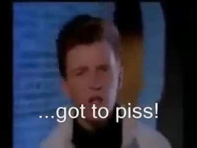 Never Gonna Give You Up...... but it's reversed!