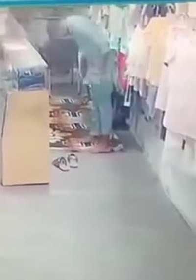 He was just chatting on the phone when, all of a sudden...