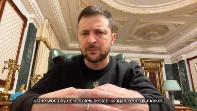 President Zelensky's Latest Address. 03/12/22. Duration 4m16. English Subtitles.
