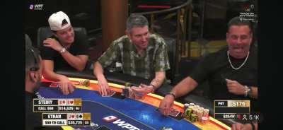 Ethan killing it with the poker guys