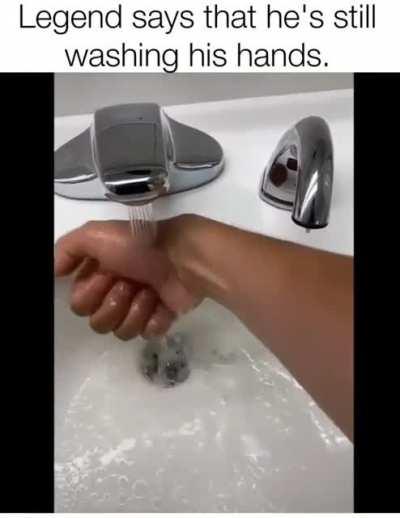 To wash the soap