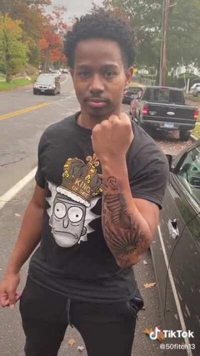 How dudes act when they get their first tattoo