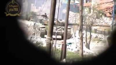 T-72 hit by RPG (hopefully there is audio; you will know why)