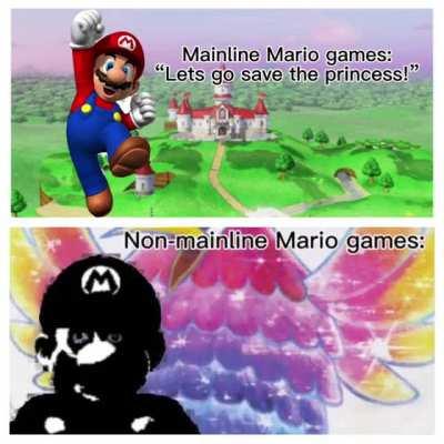 Mario games were wild sometimes