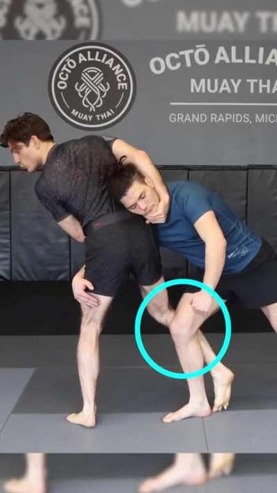 Modified Harai Goshi For Anti-Takedown