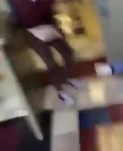 I think the camera girl must’ve got into the fight at the end.