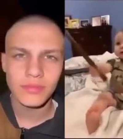 found him floating down a river a few months ago, now look where he is, i am so proud