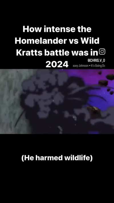 What's with the sudden Homelander vs Wild Kratts?