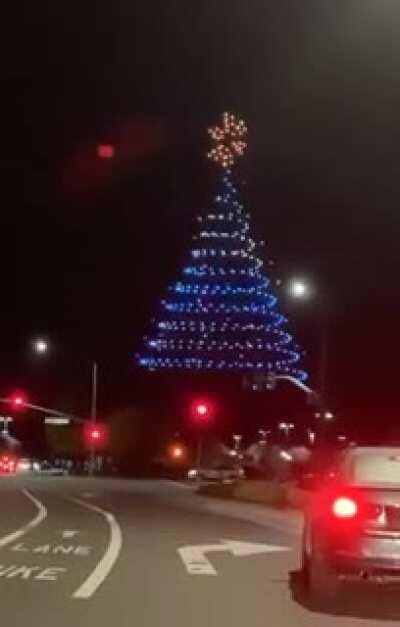 An incredible drone light show