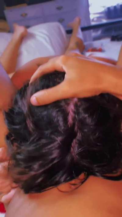 Balls Sucking While Cock Worship Leads Deepthroat Face Fuck