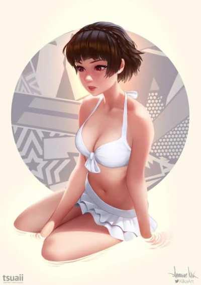 Swimsuit Makoto animation [Art by tsuaii and animation by KilkaArt]