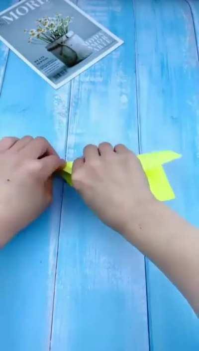 A paper plane that flies really fast 🤤✈️