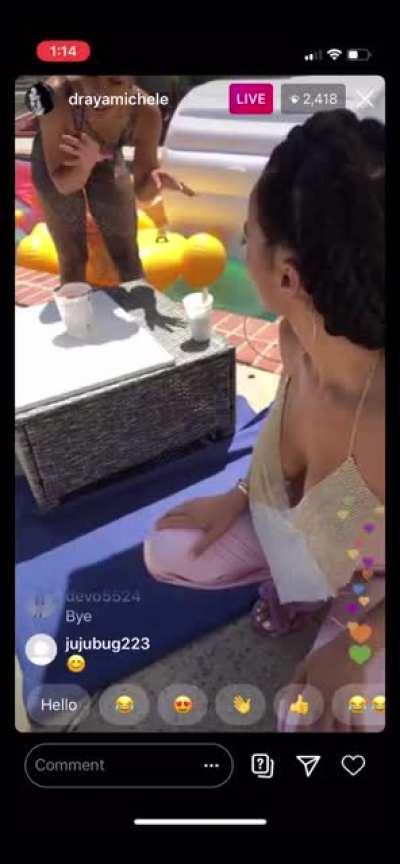 When those Tits came out…this whole Liv was LIT! See through shirt. She knew what she was doing!