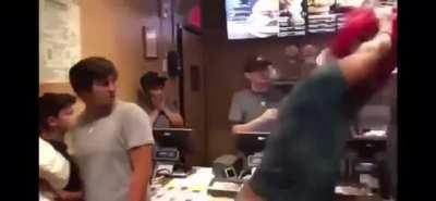 Kid doesn't wanna wait in line, tries out a little racism