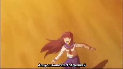 I questioned it over and over then finally realized only in anime could this ever happen