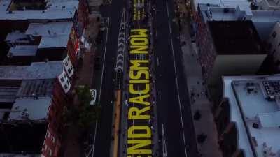 Drone video of Girard street painting I captured last night