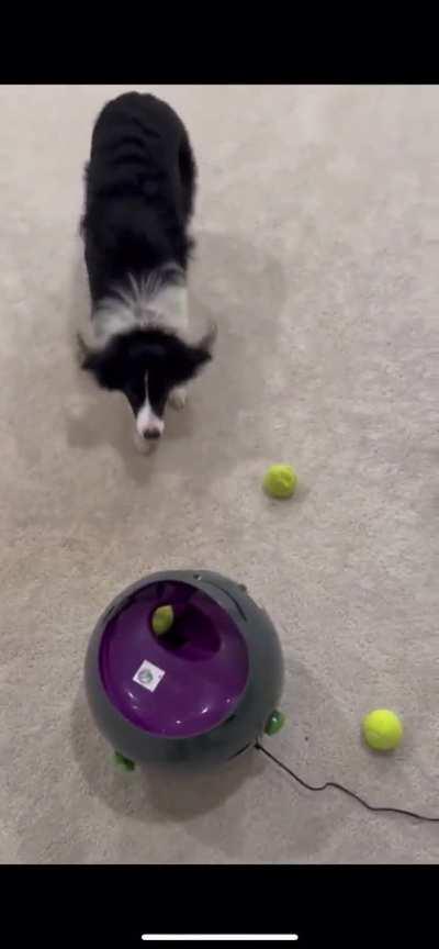 To use the ball launcher