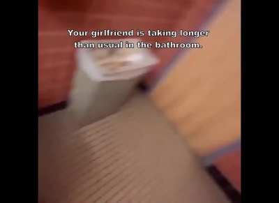 Your girlfriend ran into her ex while you guys were eating out at a fast food restaurant.