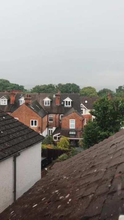 Summer rain with thunder overhead