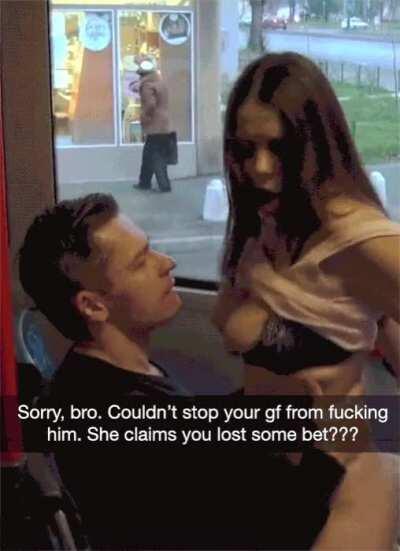 When She Goes Through With Your Bet, Even If It Makes Her A Slut